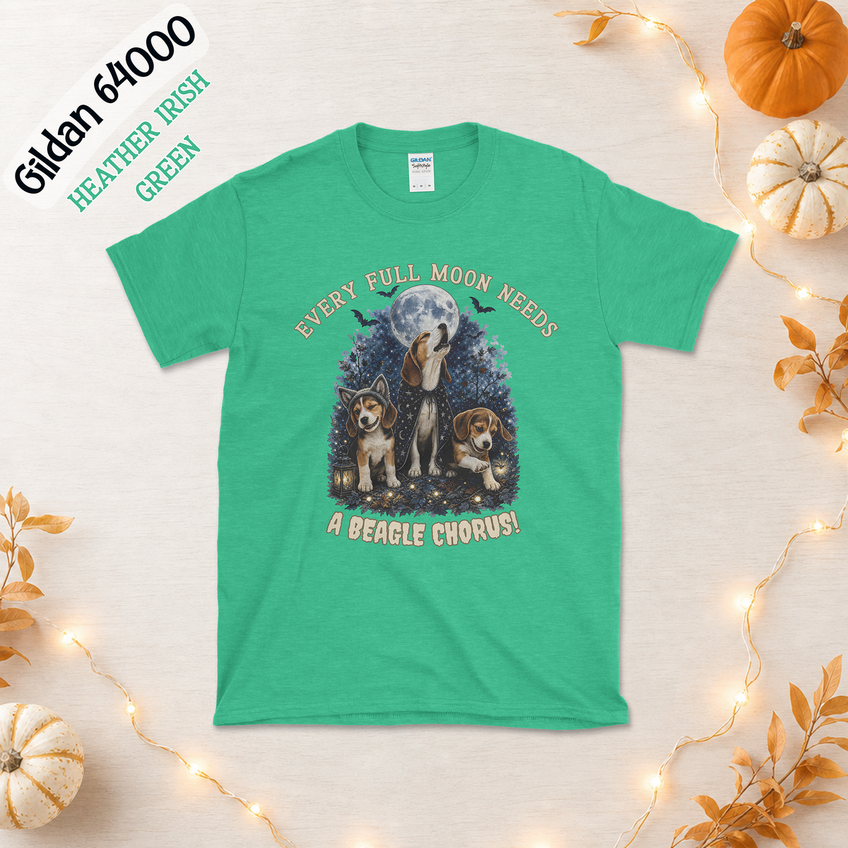 Beagle Full Moon T-Shirt | Howling Beagle Dog Tee | Vintage Beagle Shirt | Funny Dog Lover Gift | Beagle Mom Dad Gift