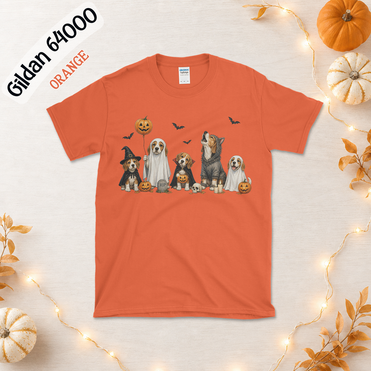 Beagle Halloween Shirt | 5 Costumed Beagles Graveyard Tee | Witch Vampire Werewolf Ghost Dog Shirt | Funny Beagle Mom Gift