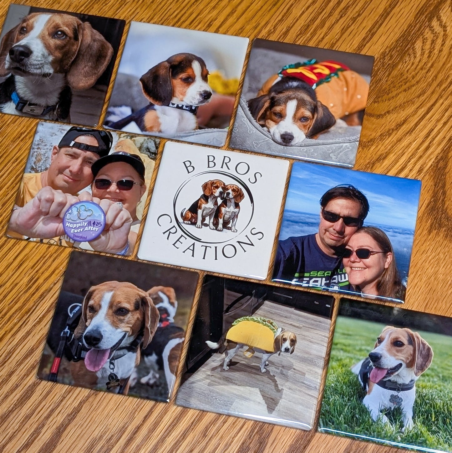 Custom Square Fridge Magnets – Personalized Photo Design, 2.5 Inch